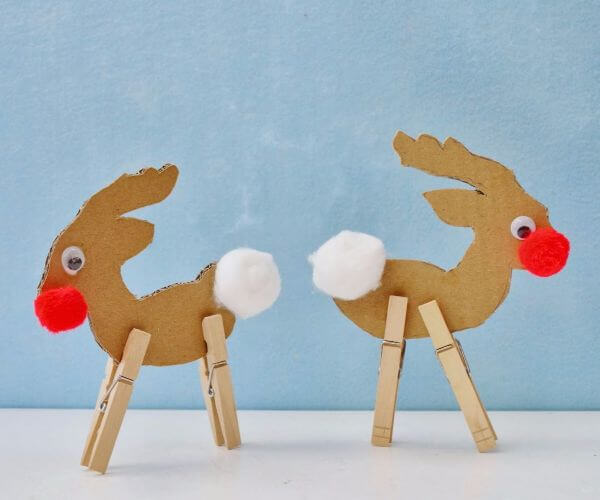 Clothespin Reindeer