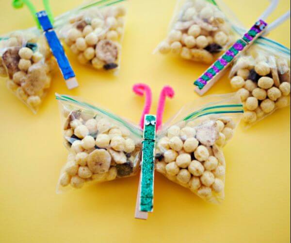 Goodies Bag Clothespin Butterfly