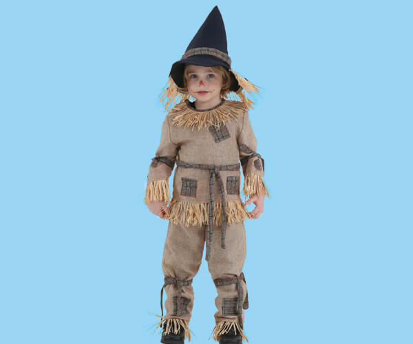 Toddler diy scarecrow costume