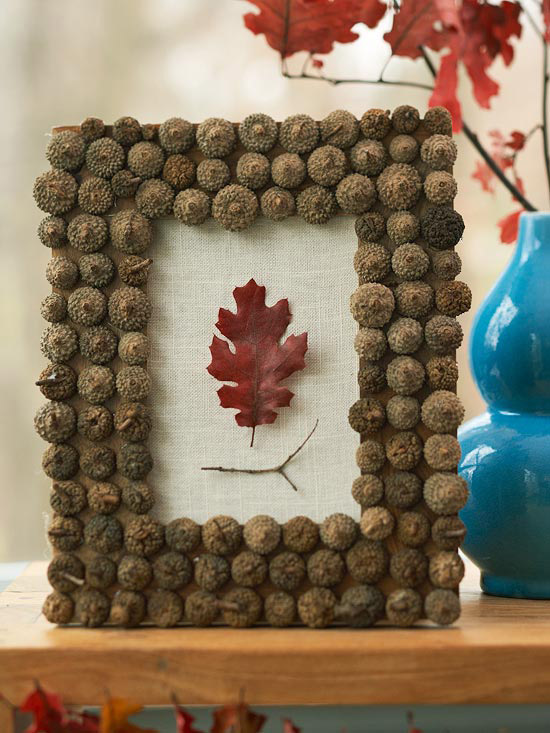 acorn crafts photo frame