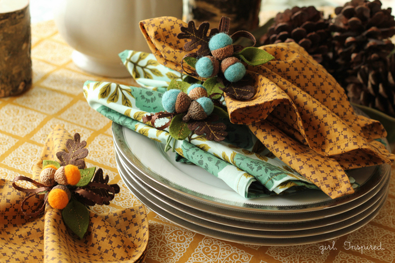 acorn napkin rings