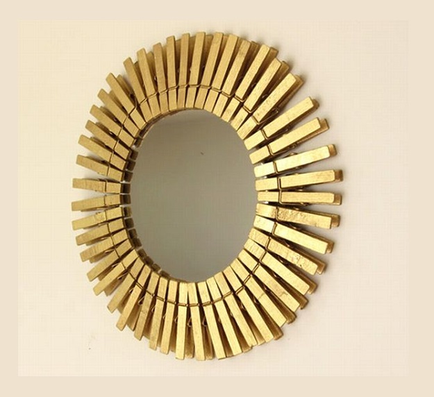 clothespin mirror frame clothespin crafts