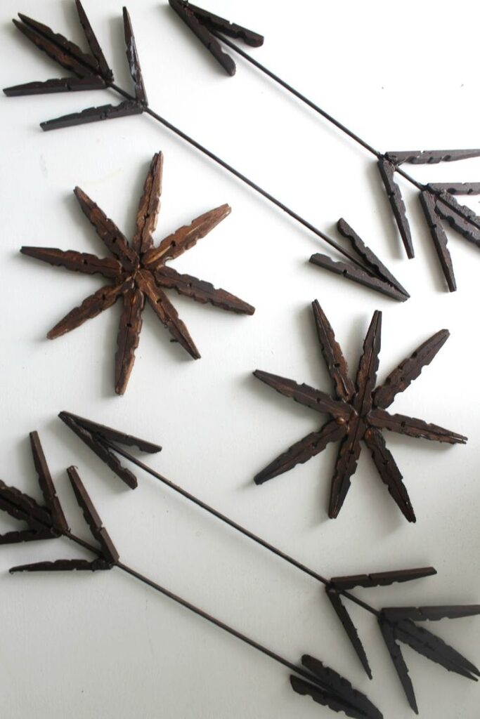 clothespin stars and arrows clothespin crafts
