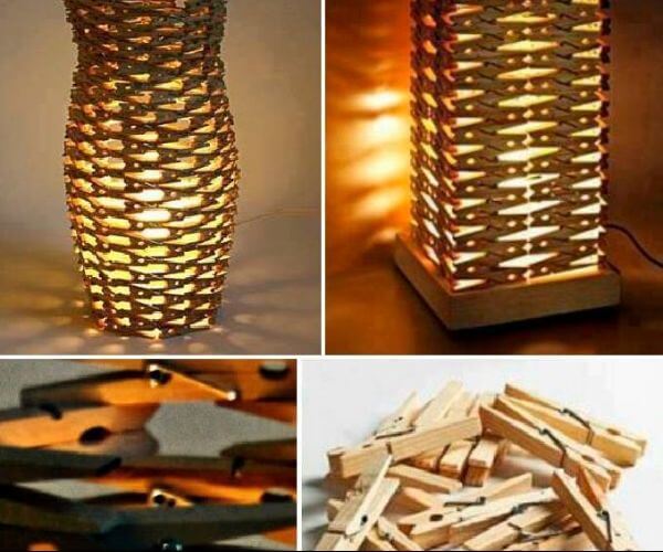 Clothespins Lamps