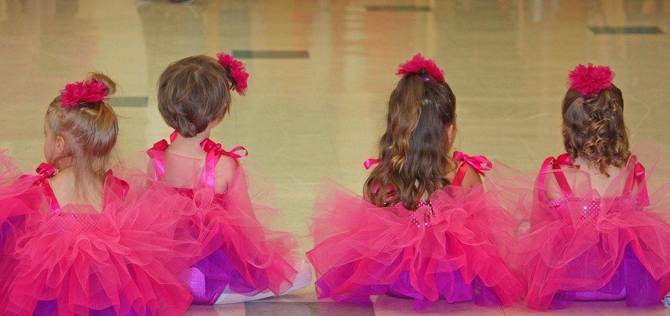 little girls in DIY tutus